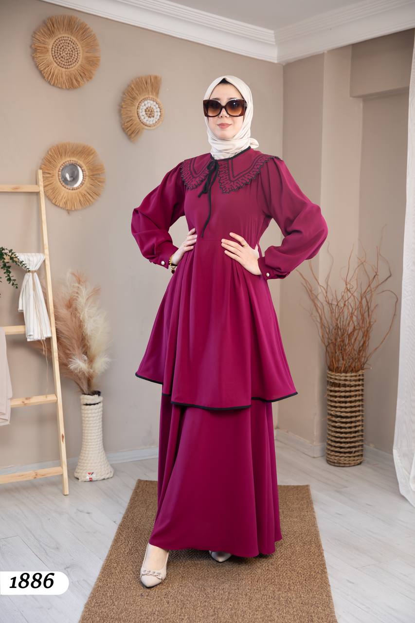 Collared dress 1886