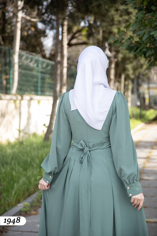 Çapraz bağlamalı elbise 1948