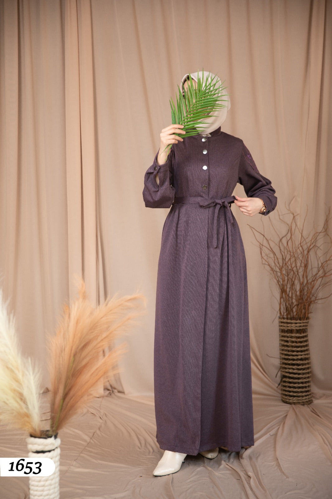 Dress with button detail 1653
