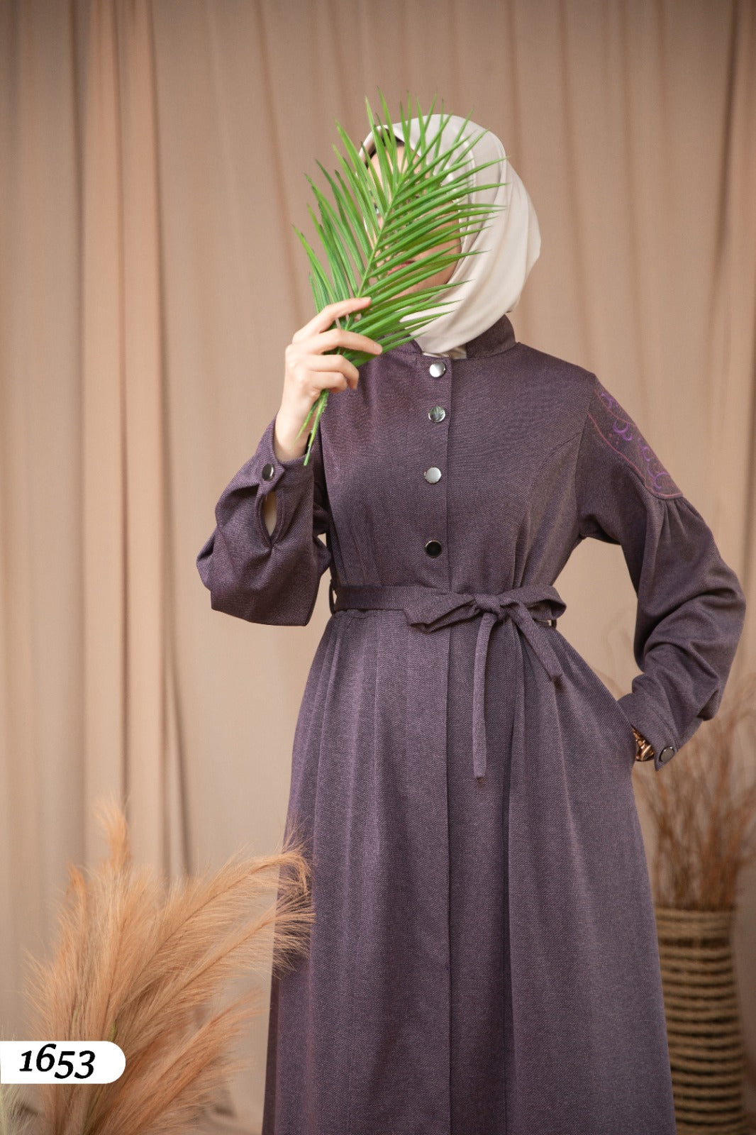 Dress with button detail 1653
