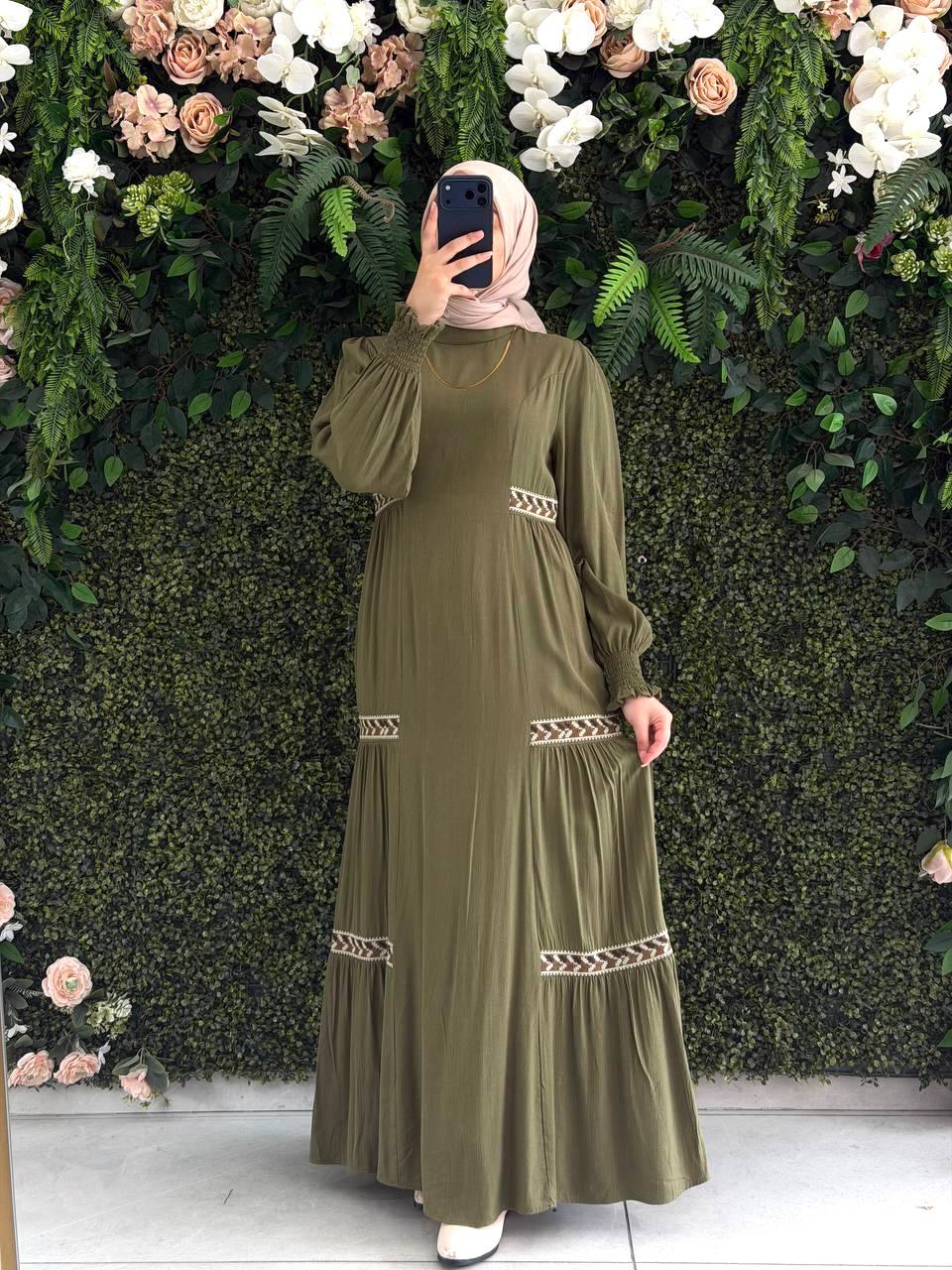 Desenlı Copra Elbise 9231