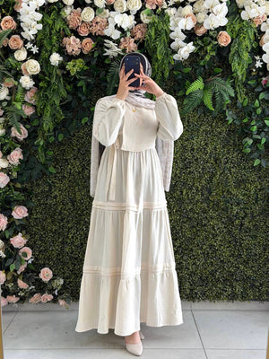 Müslin Elbise 9253 - Moda Fatma