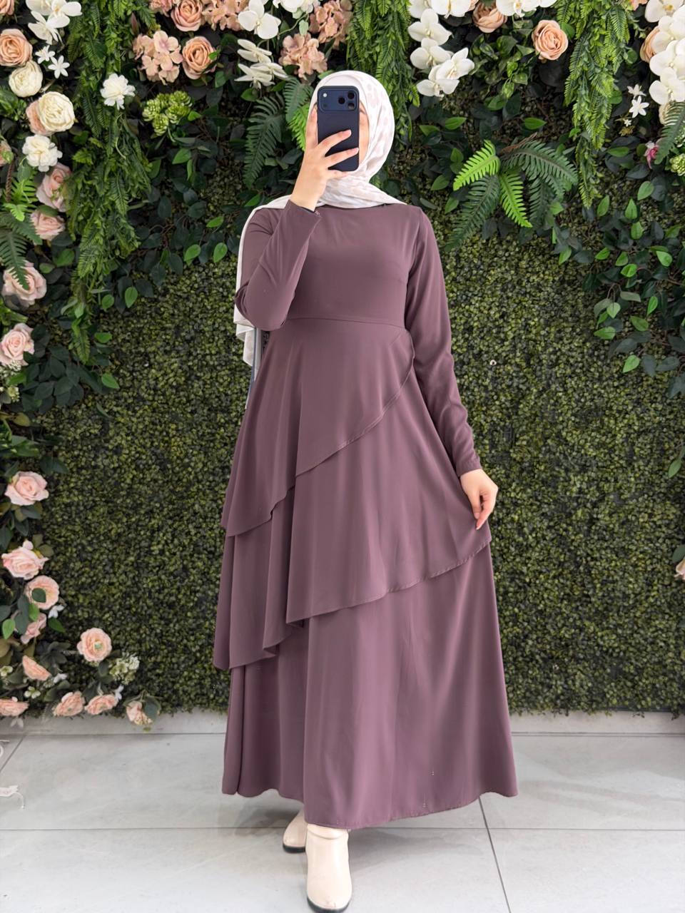 Medine İpek Elbise 9207
