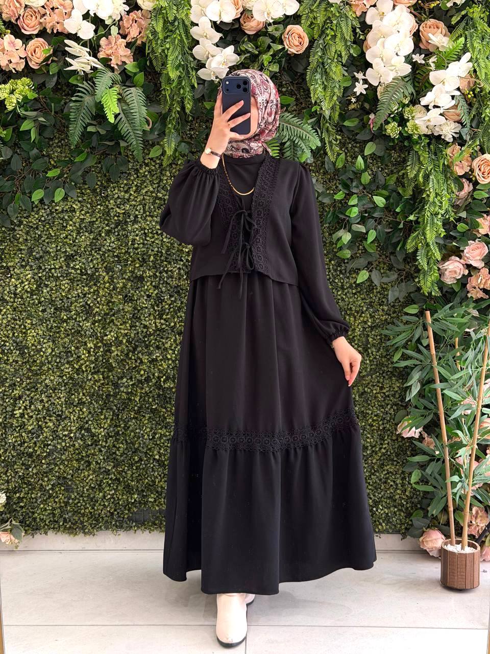 Linda Krep Elbise 9250