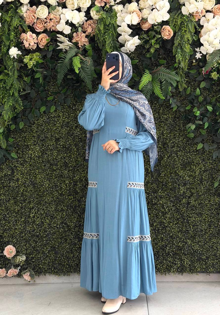 Desenlı Copra Elbise 9231