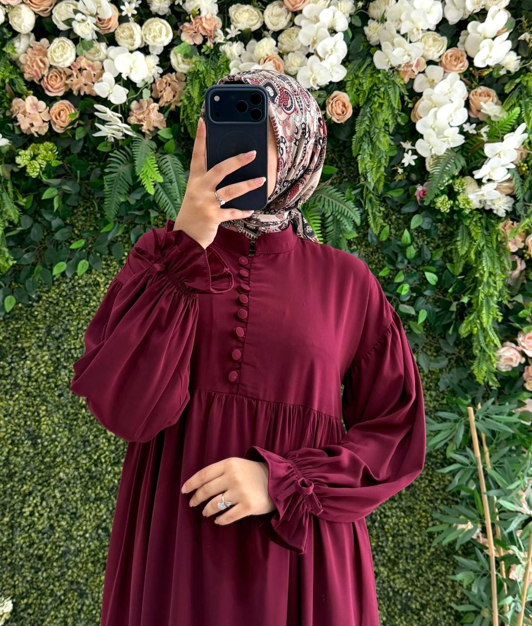Medine İpek Elbise 9249