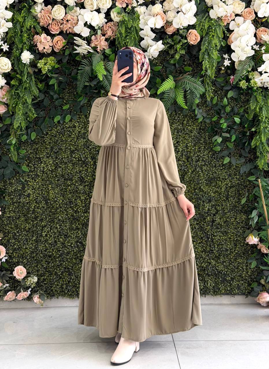 Medine İpek Elbise 9135