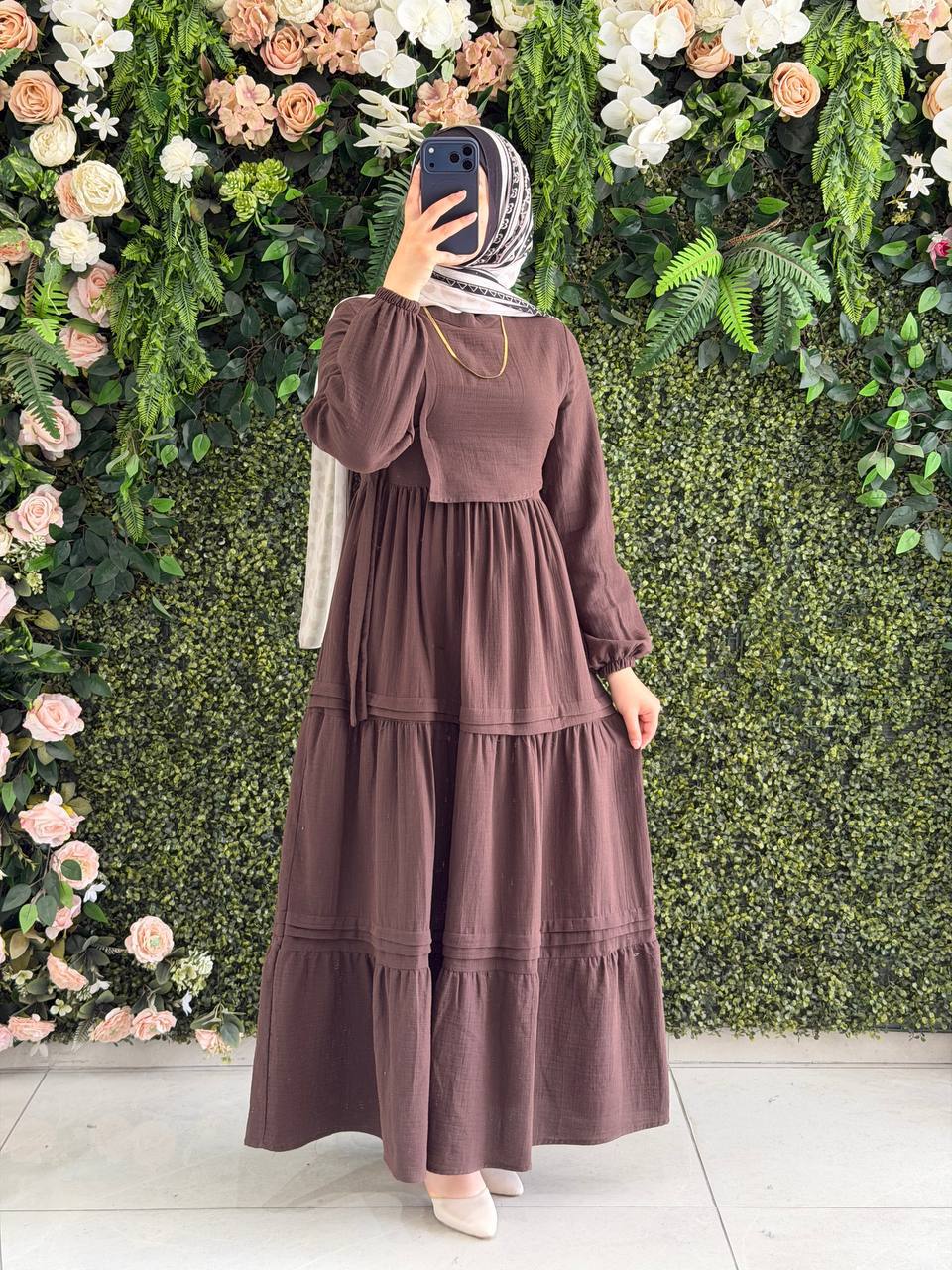 Müslin Elbise 9253