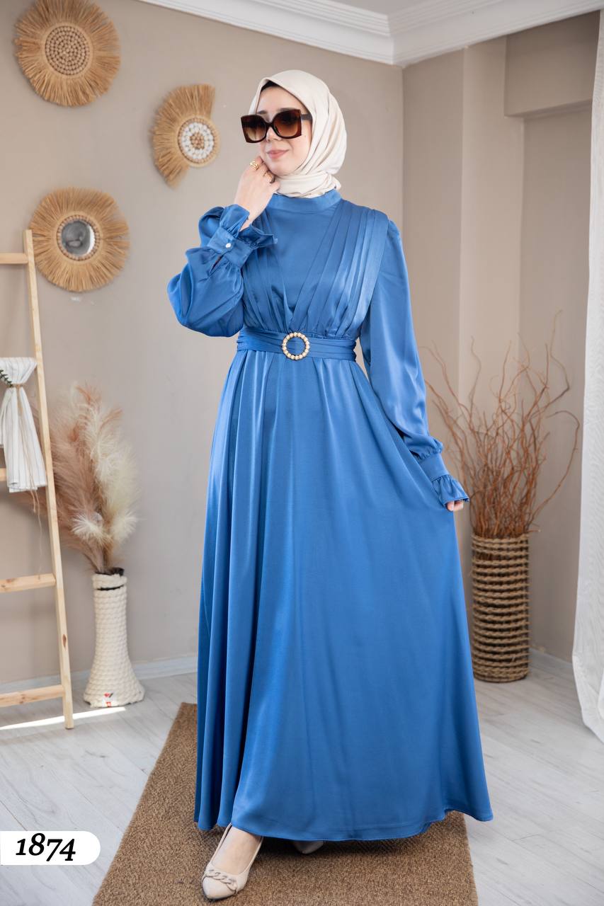 Modal Kumaş Elbise 1874