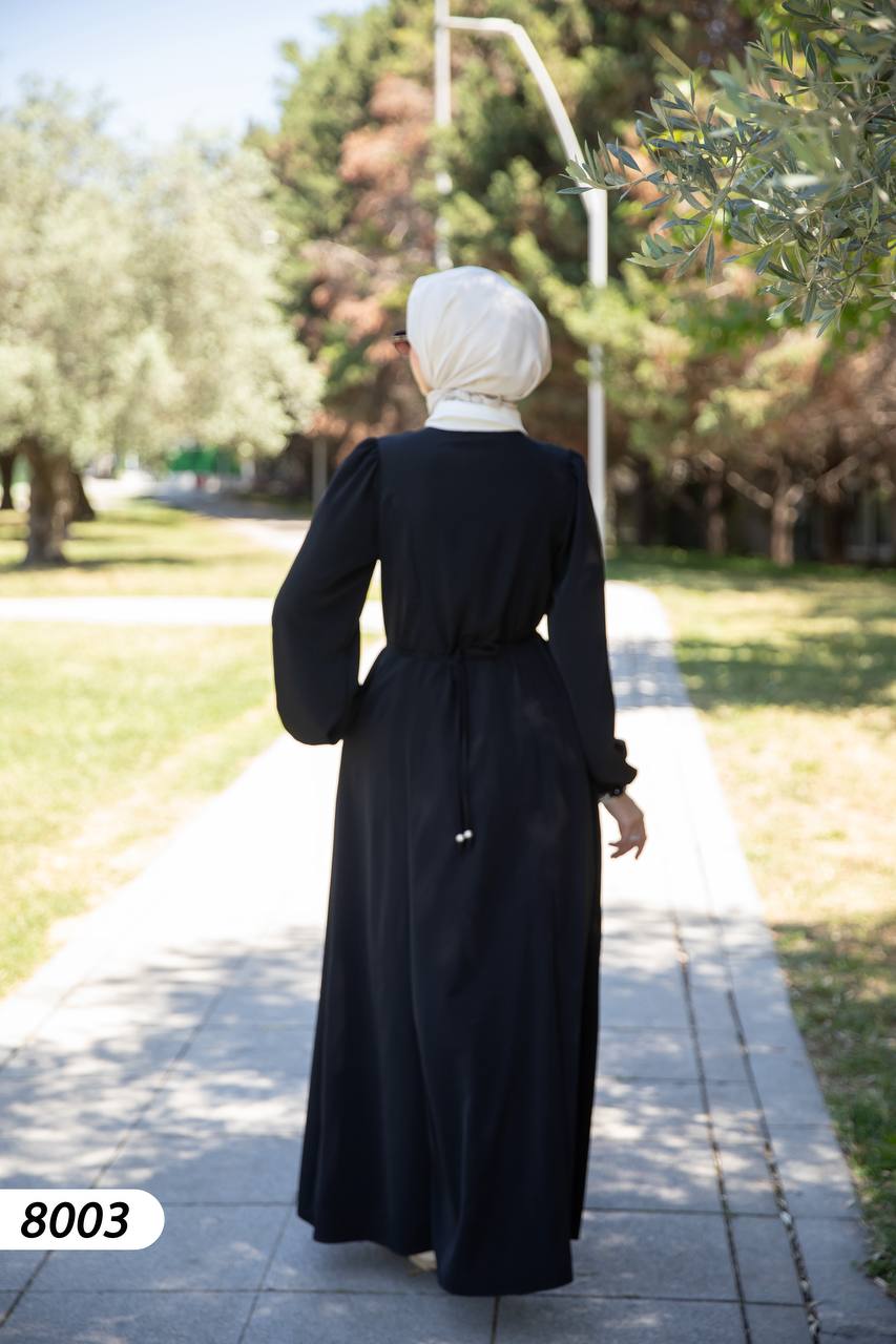Krep Kumaş Elbise 8003