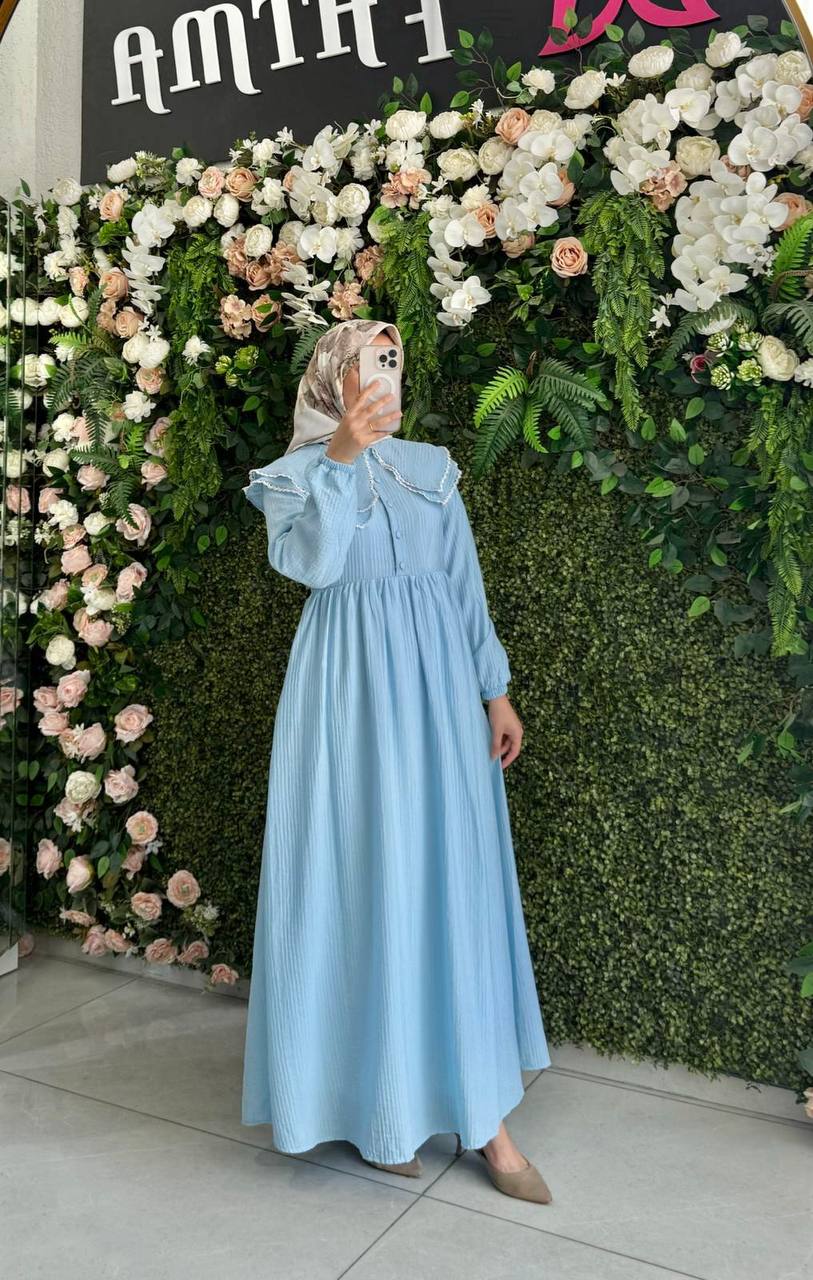 Lina astarlı elbise 8014