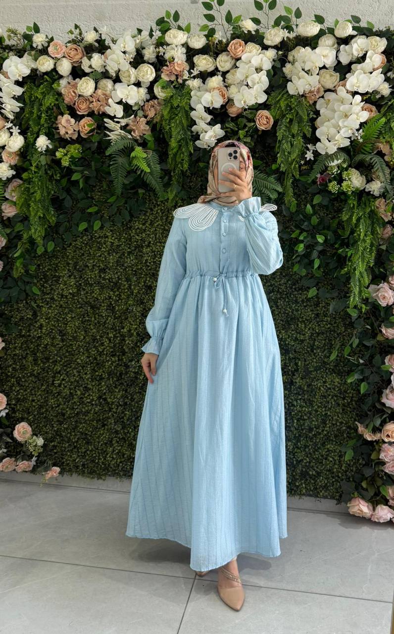 Pamuk Astarlı elbise 8026
