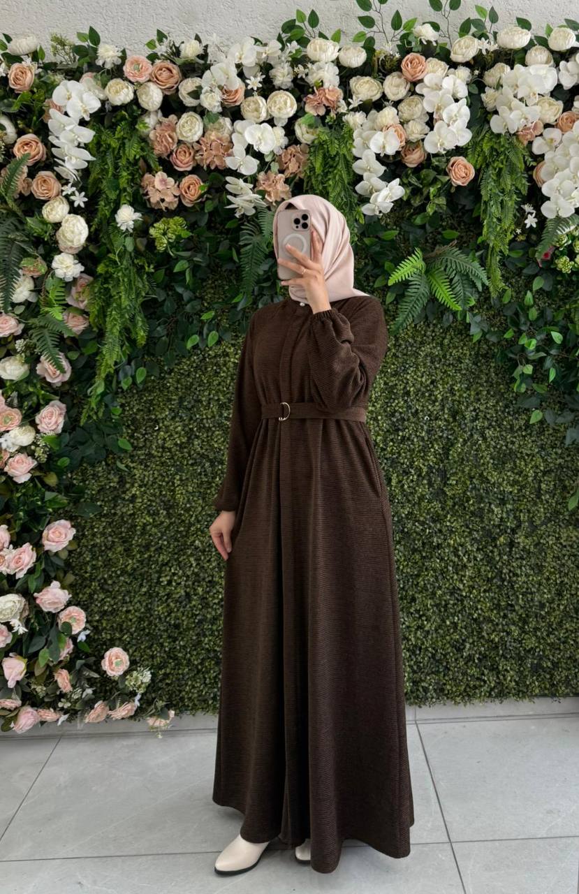 Organik şanil Elbise 8049