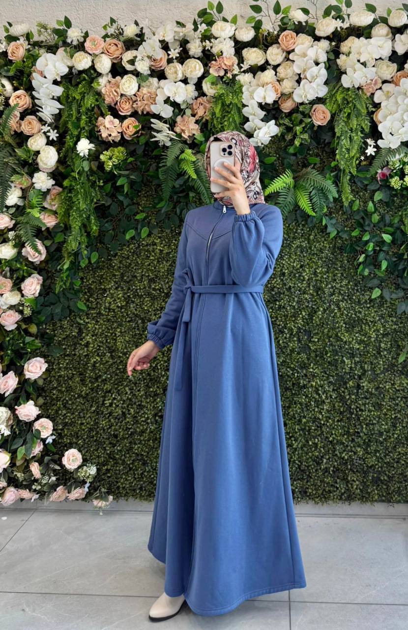 Fermuarlı Elbise 8040