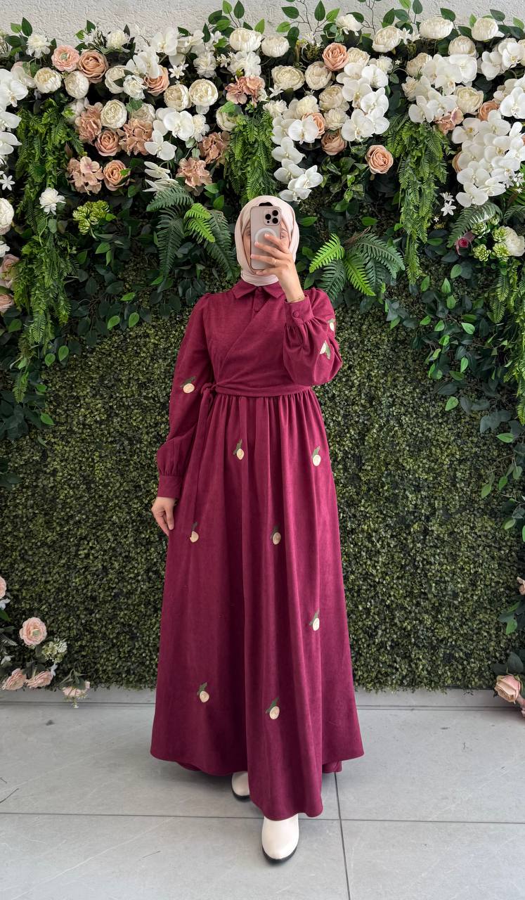 Bağlamalı Elbise 8048