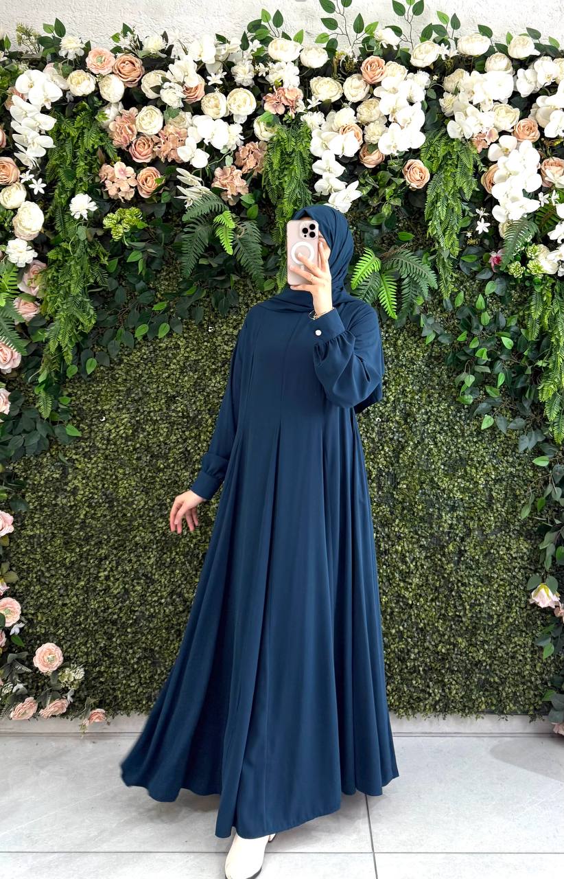 Medine İpek Elbise 9112