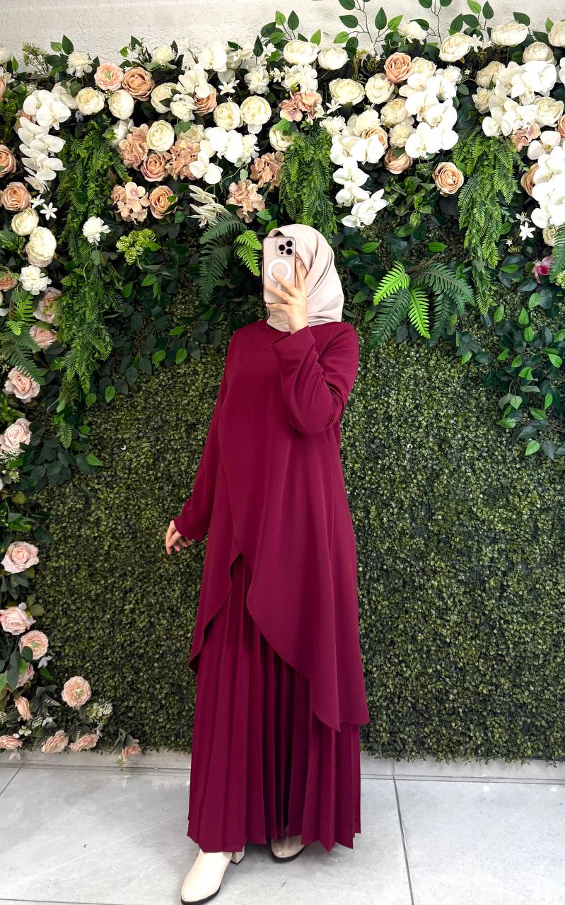 Kristal krep Elbise 9111