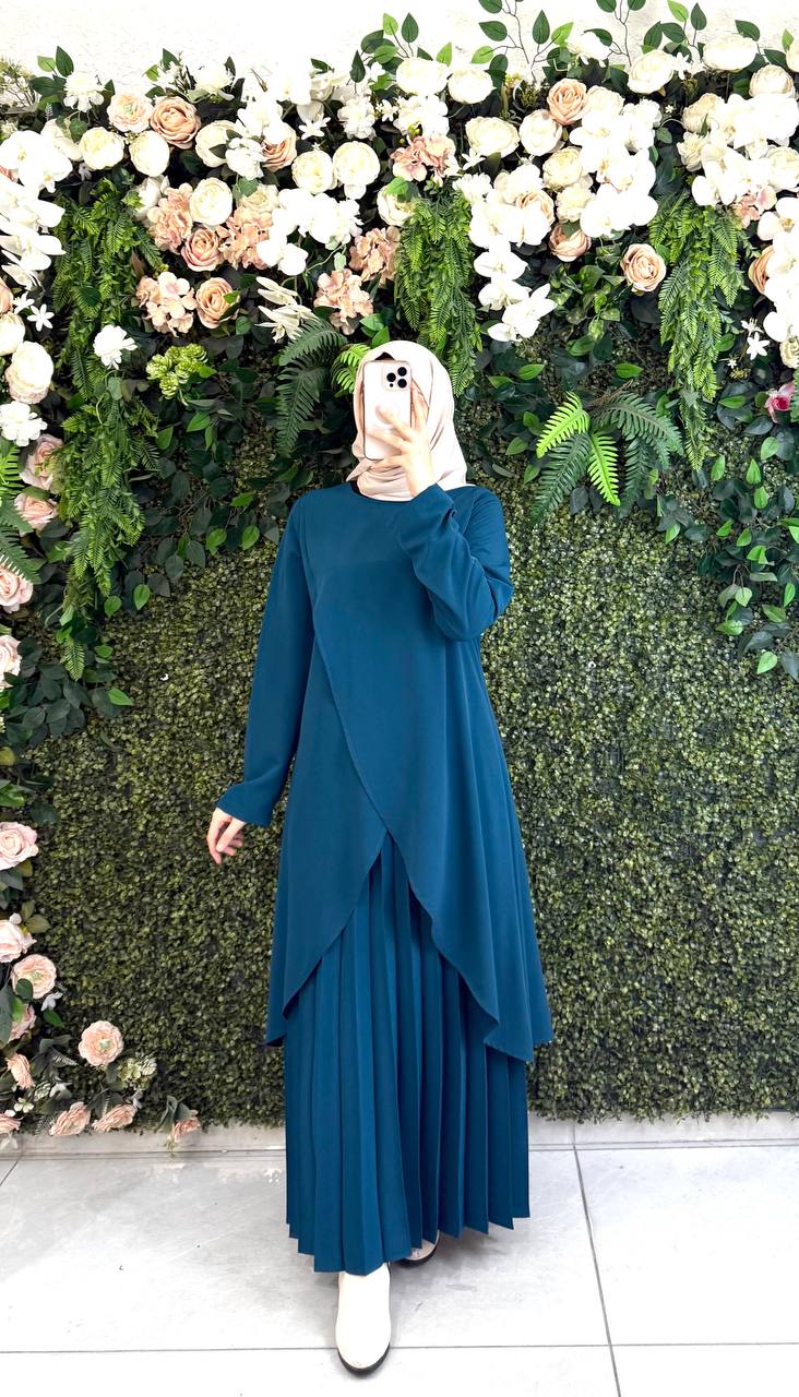 Kristal krep Elbise 9111