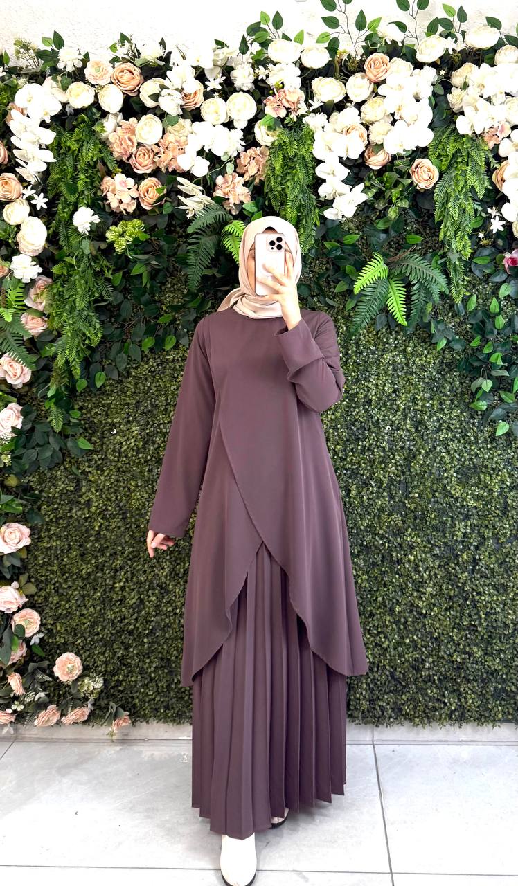 Kristal krep Elbise 9111