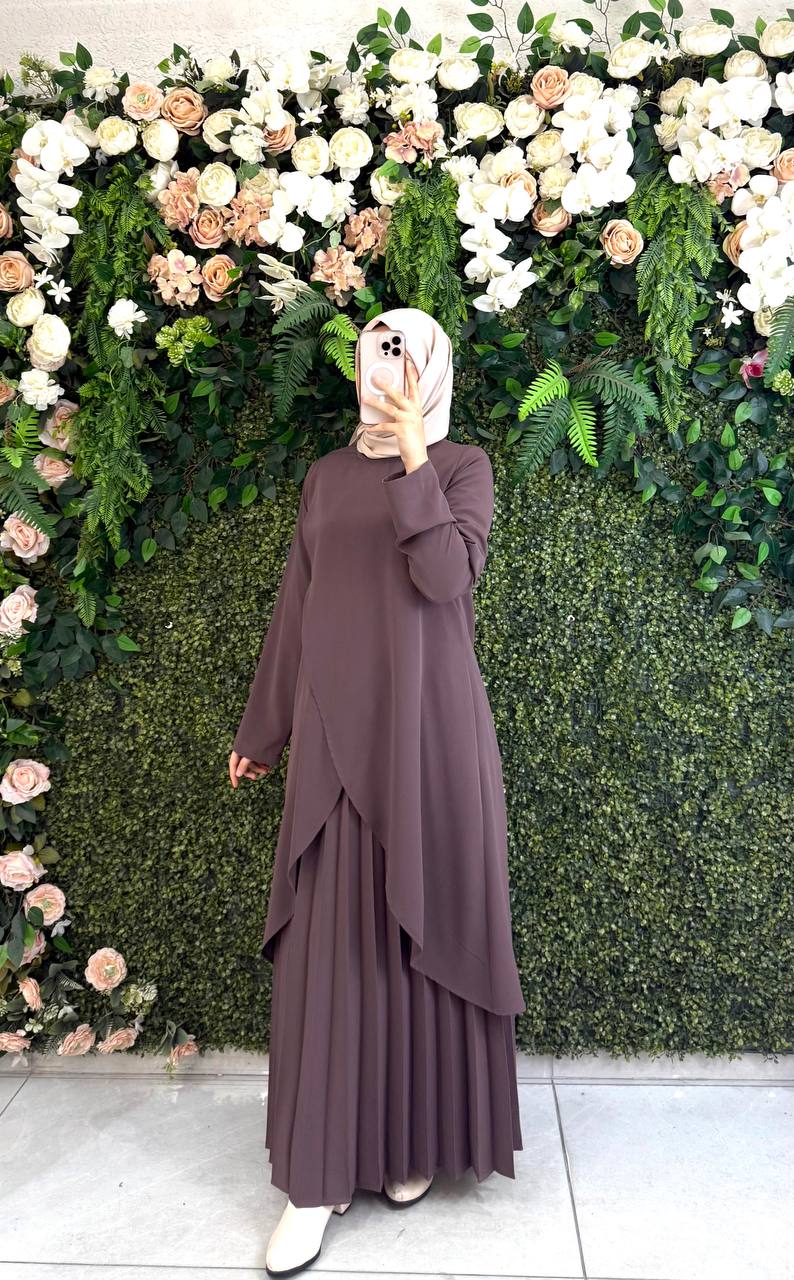 Kristal krep Elbise 9111