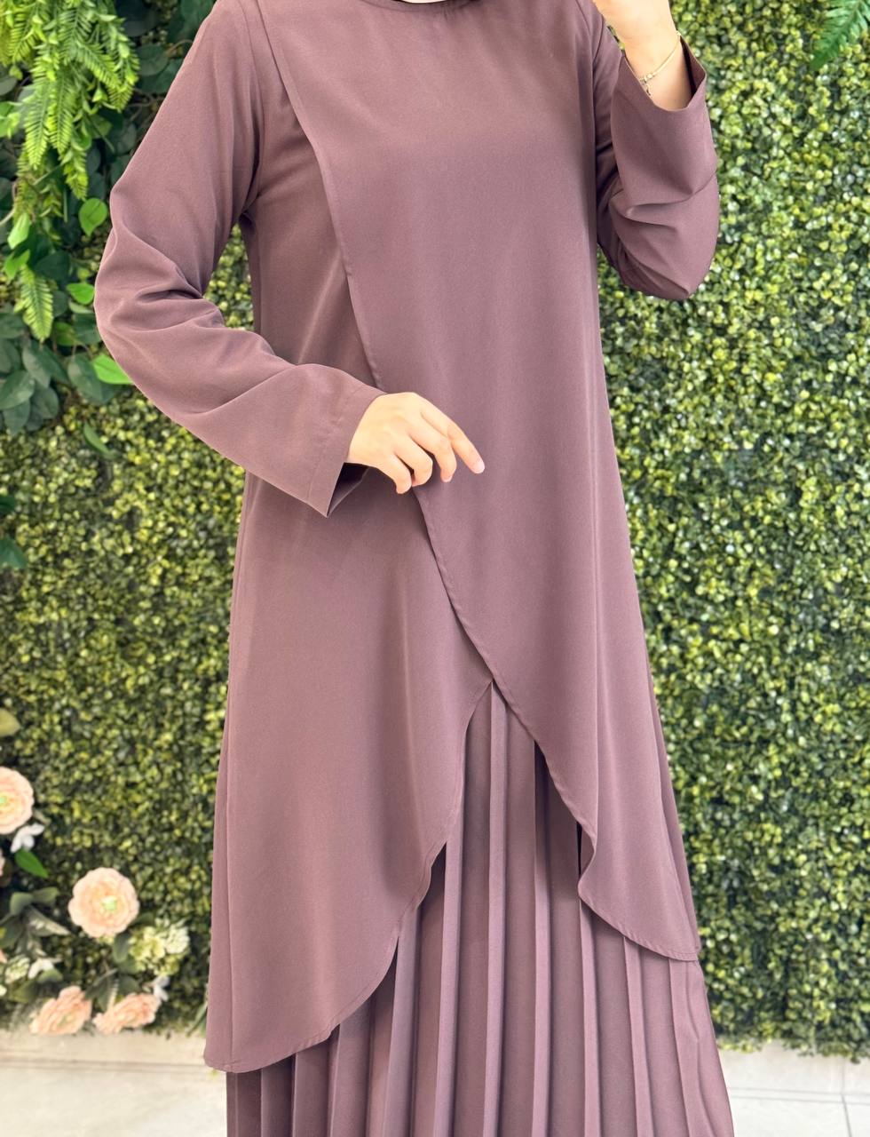 Kristal krep Elbise 9111