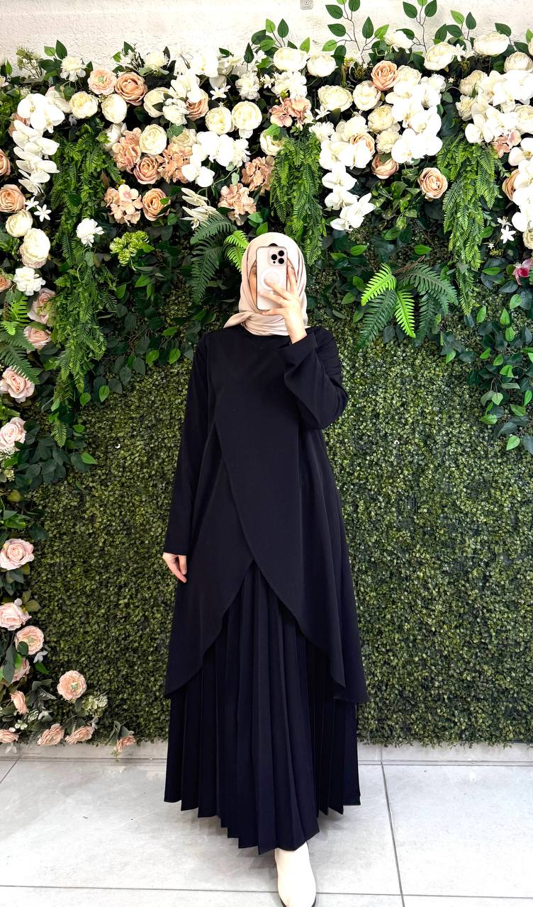 Kristal krep Elbise 9111