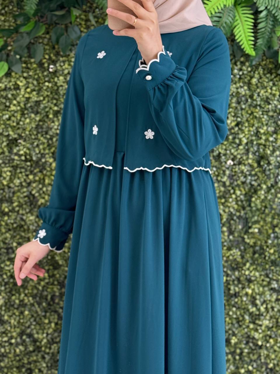 Medine İpek Elbise 9136