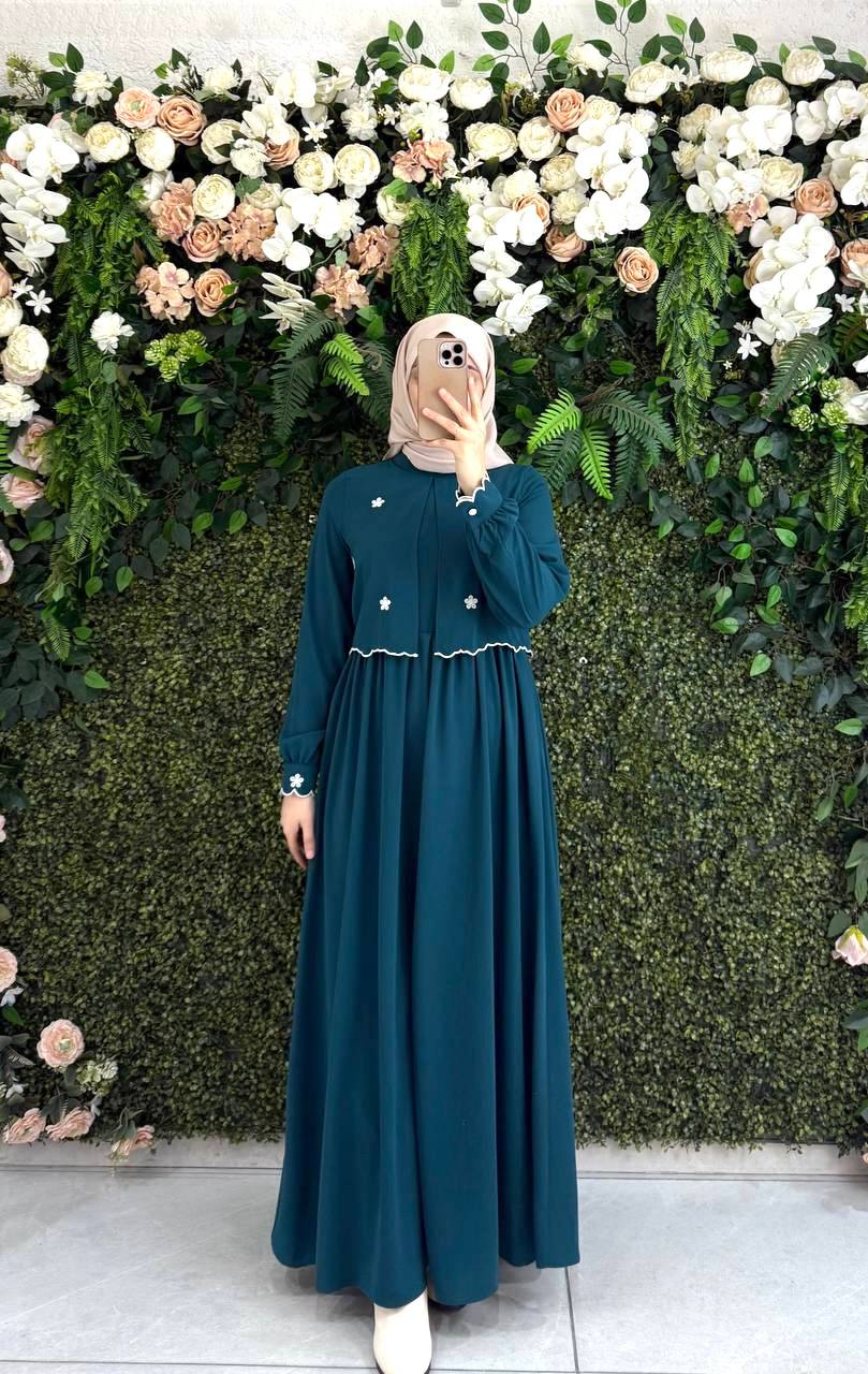 Medine İpek Elbise 9136