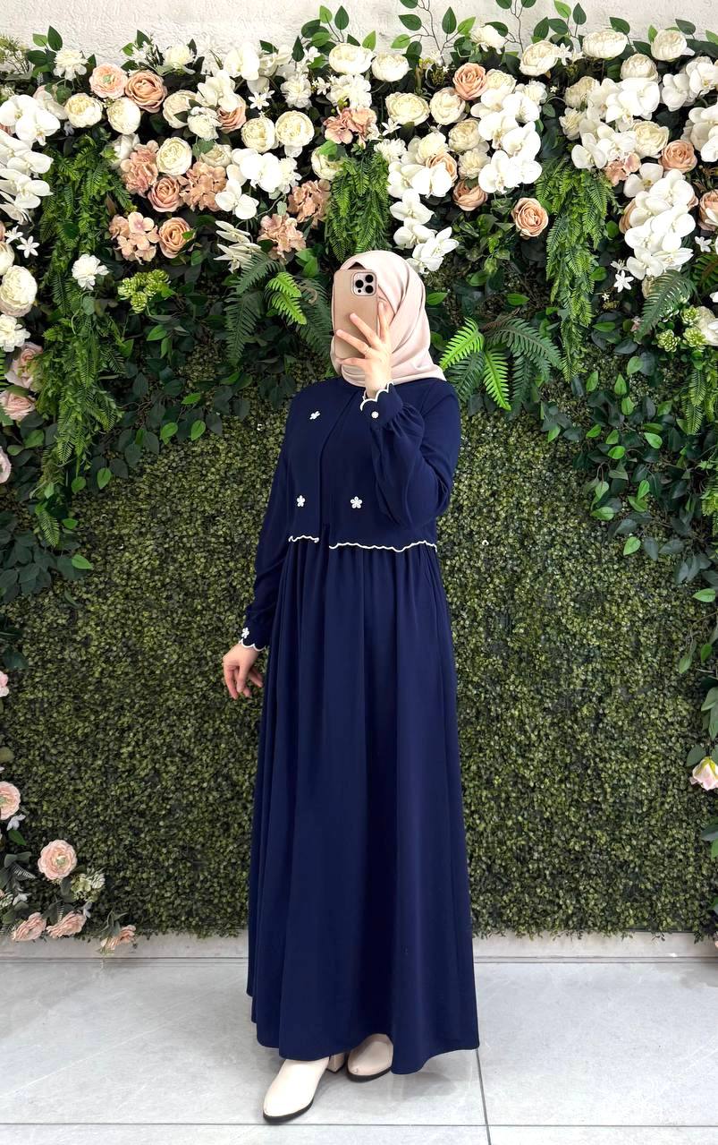 Medine İpek Elbise 9136