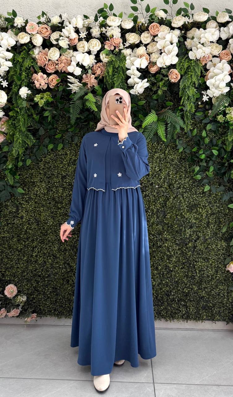 Medine İpek Elbise 9136