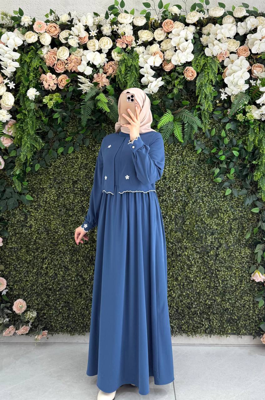 Medine İpek Elbise 9136