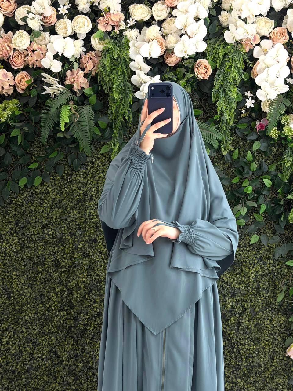 Medine İpeği Elbise Şal ile 9185 S