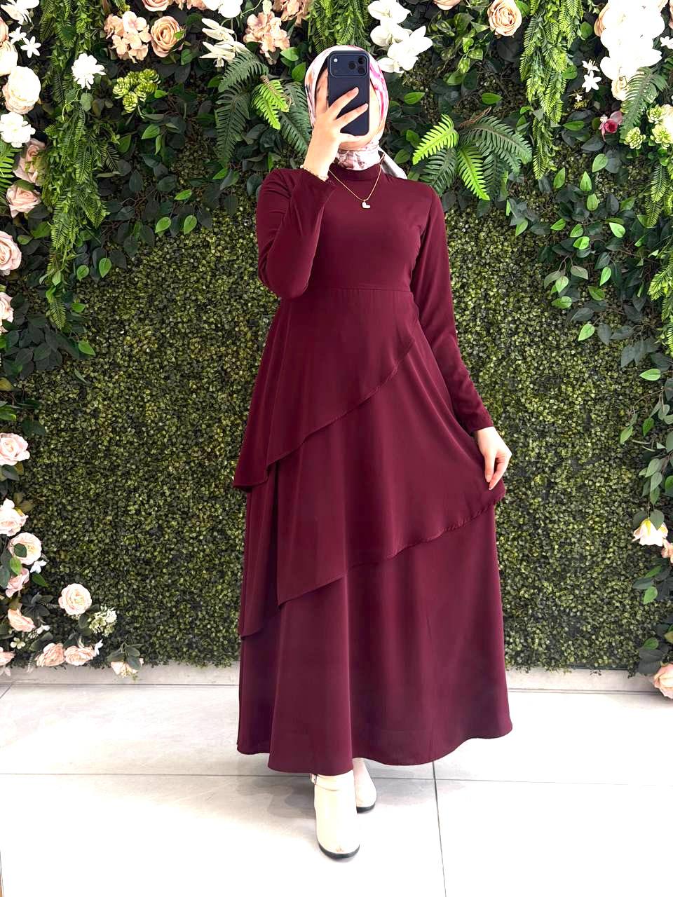 Medine İpek Elbise 9207