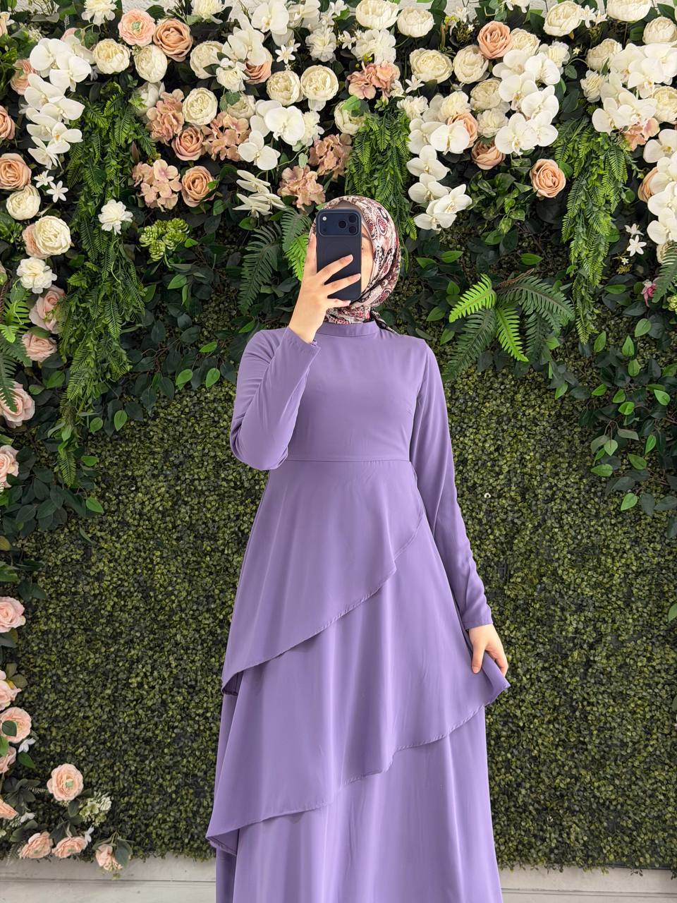 Medine İpek Elbise 9207