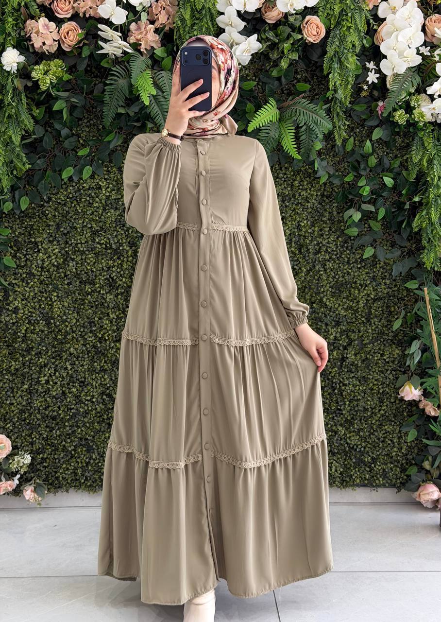 Medine İpek Elbise 9135