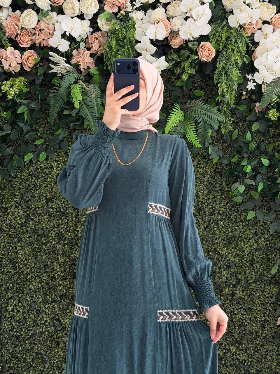 Desenlı Copra Elbise 9231