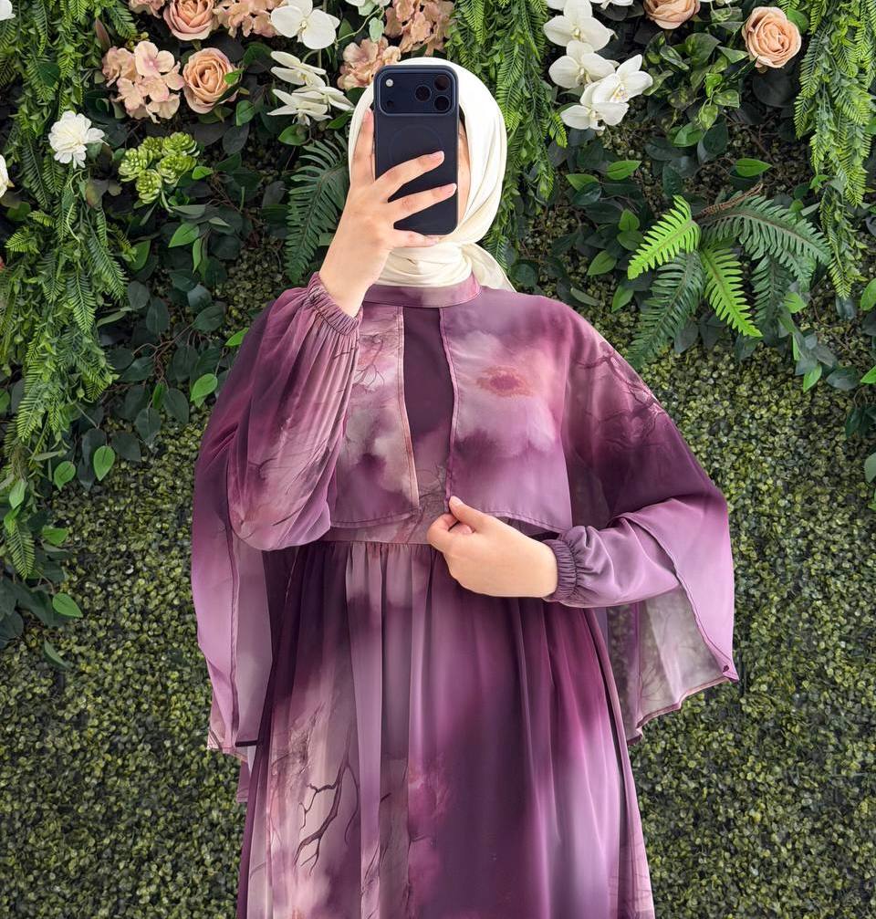 Şifon Astarlı Elbise 9213