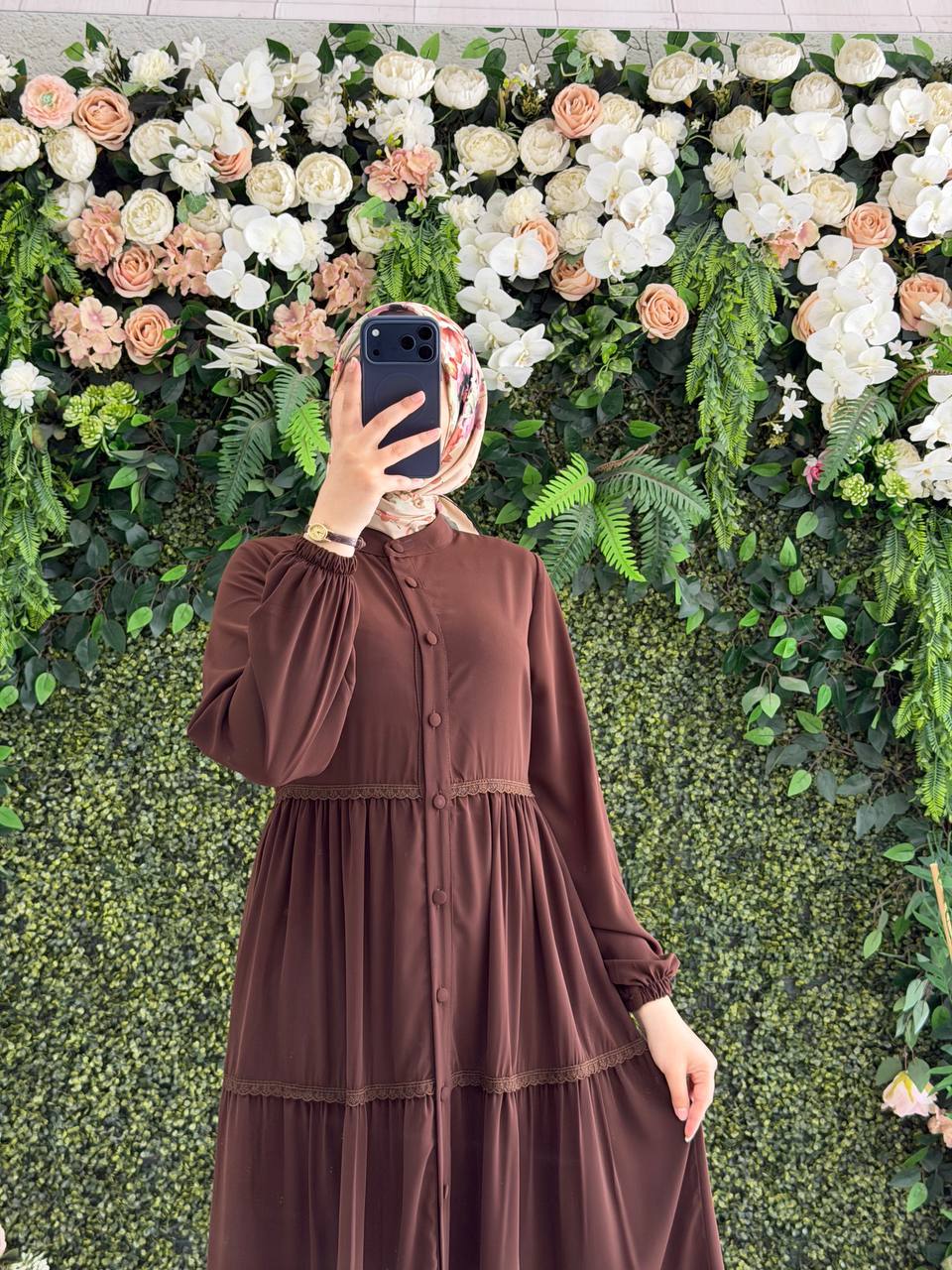 Medine İpek Elbise 9135