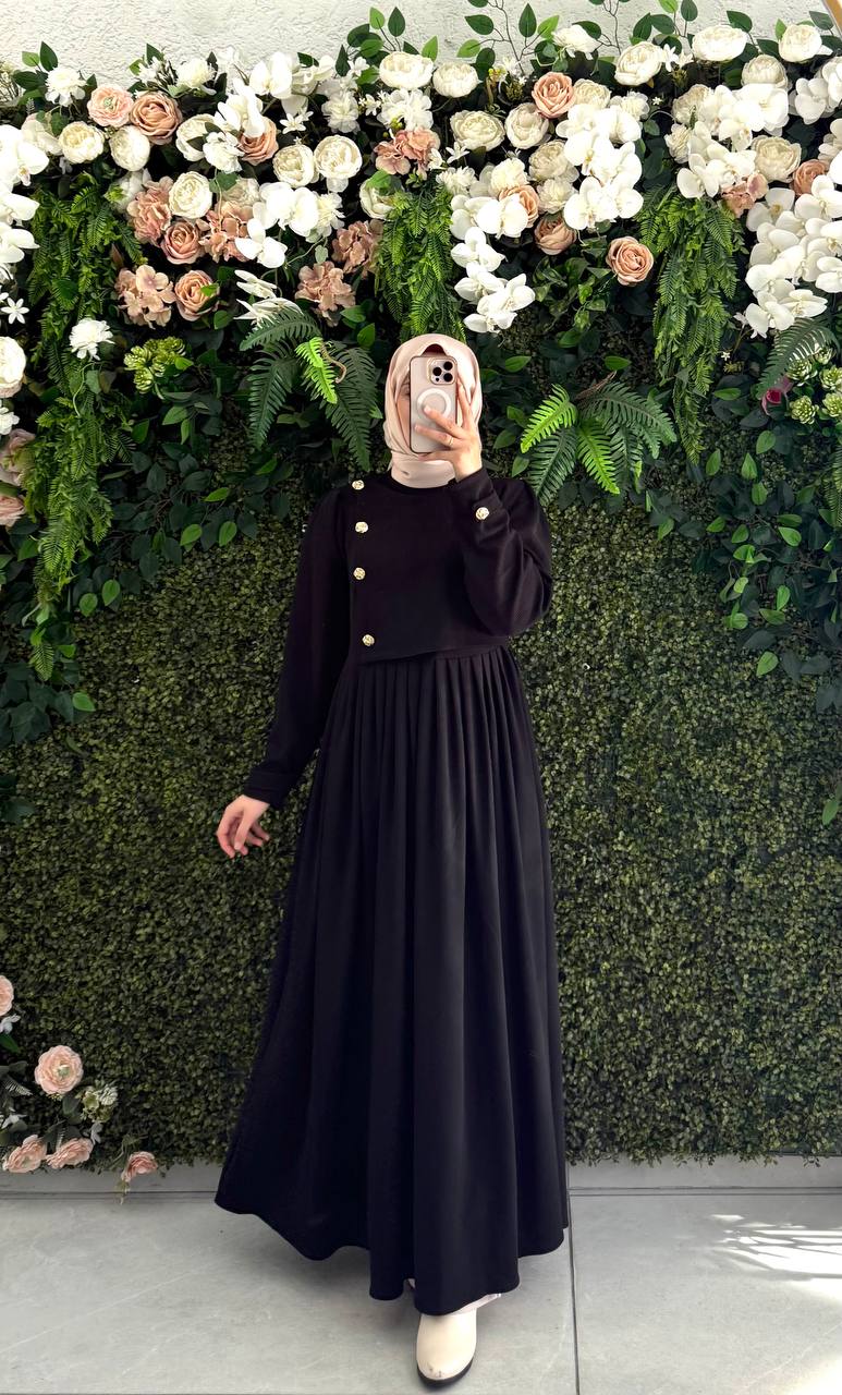 Pamuklu Kadife elbise 8114