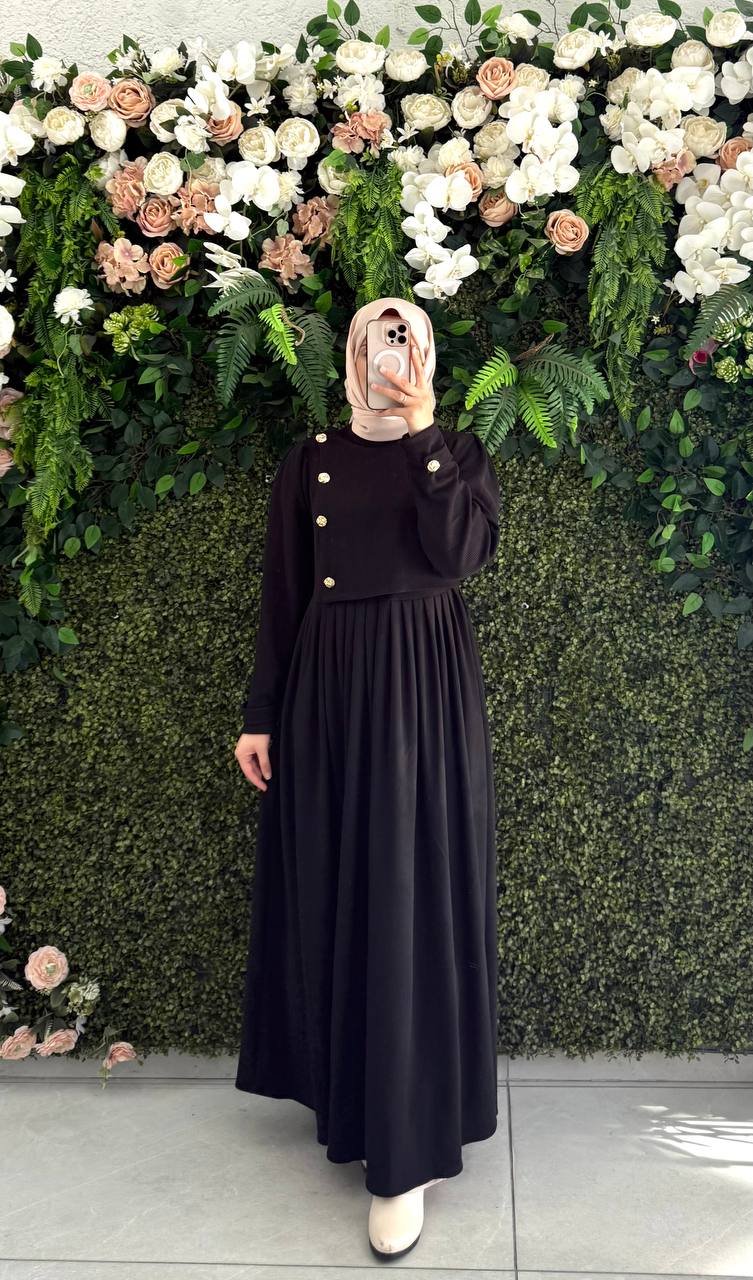 Pamuklu Kadife elbise 8114