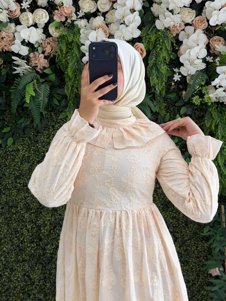 pamuk keten elbise 9263