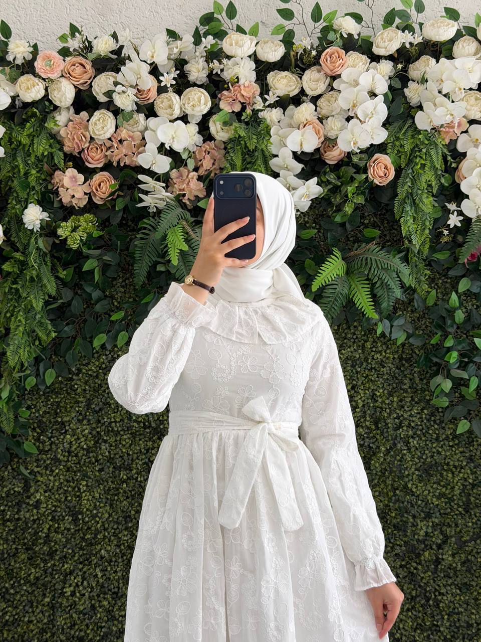 pamuk keten elbise 9263