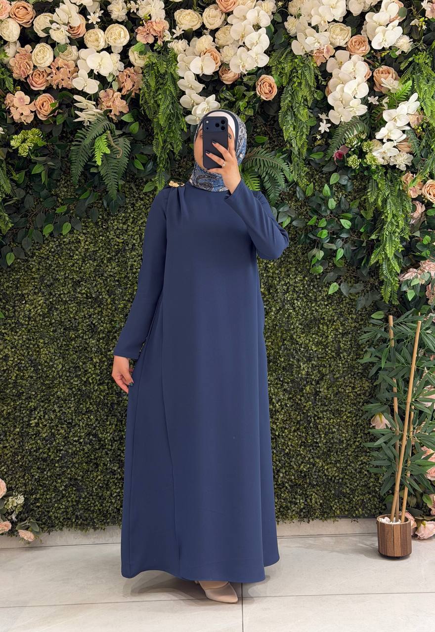 Krep Elbise 9276 - Moda Fatma