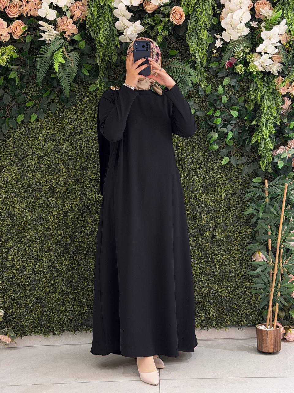 Krep Elbise 9276 - Moda Fatma