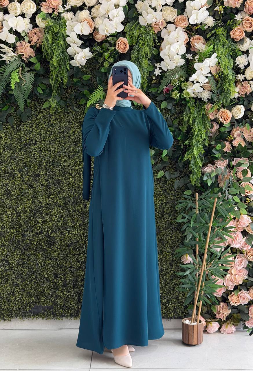 Krep Elbise 9276 - Moda Fatma
