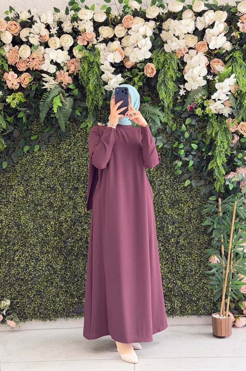 Krep Elbise 9276 - Moda Fatma