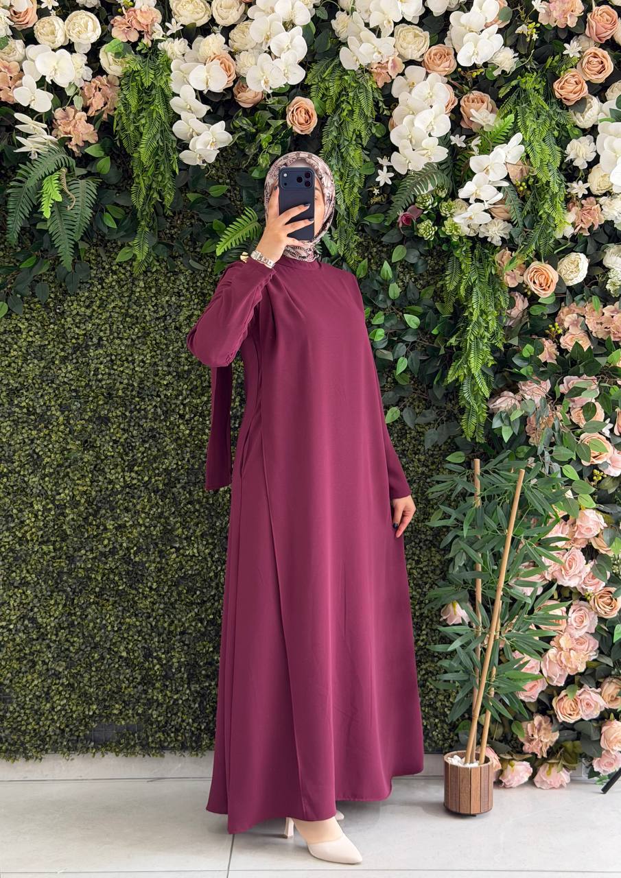 Krep Elbise 9276 - Moda Fatma