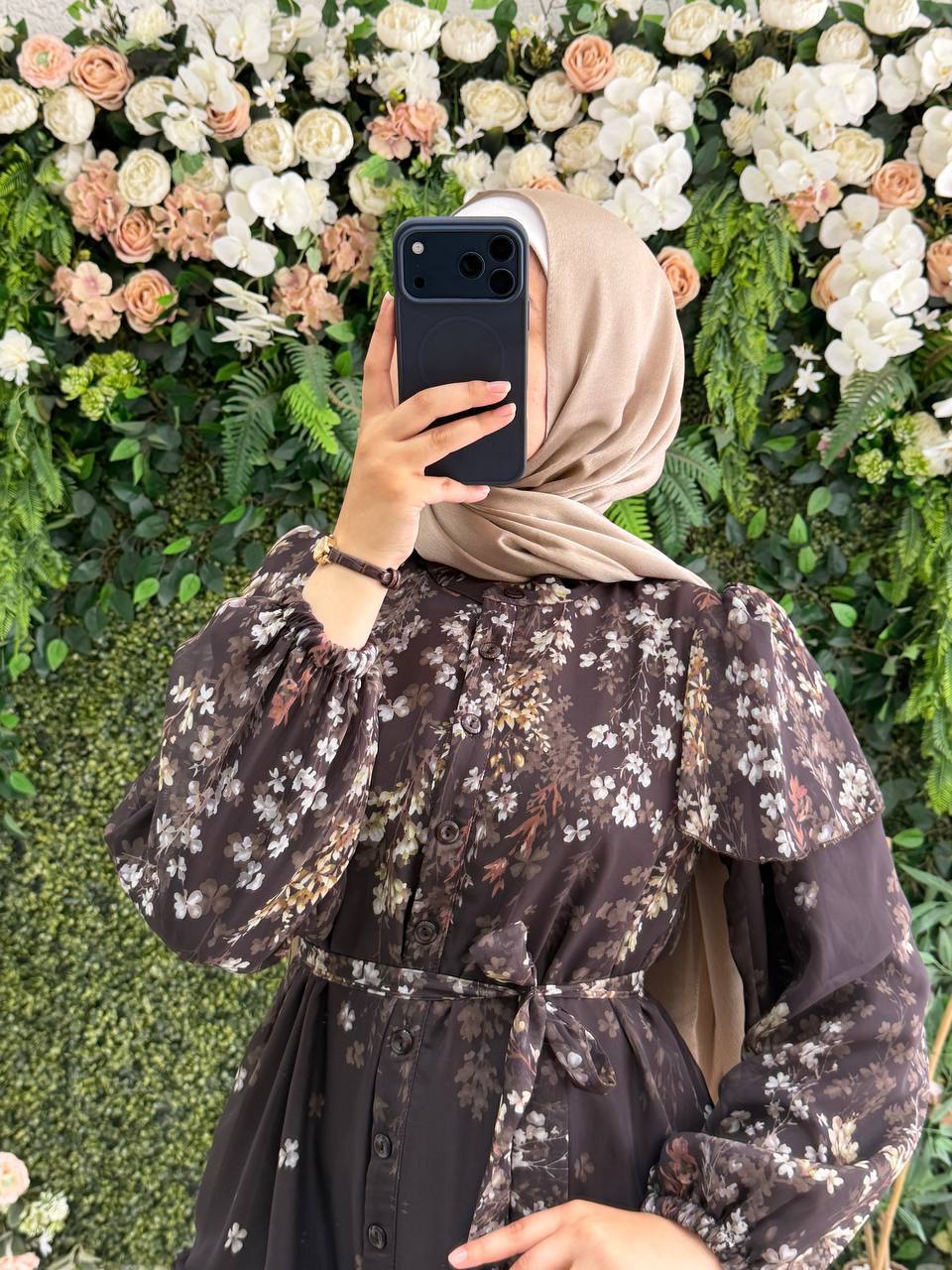 Şifon Astarlı Elbise 9245