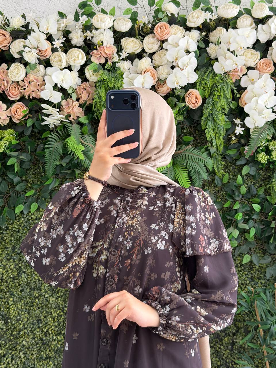 Şifon Astarlı Elbise 9245