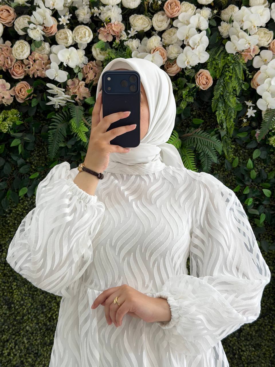 Viskon Yokma Astarlı Elbise 9113